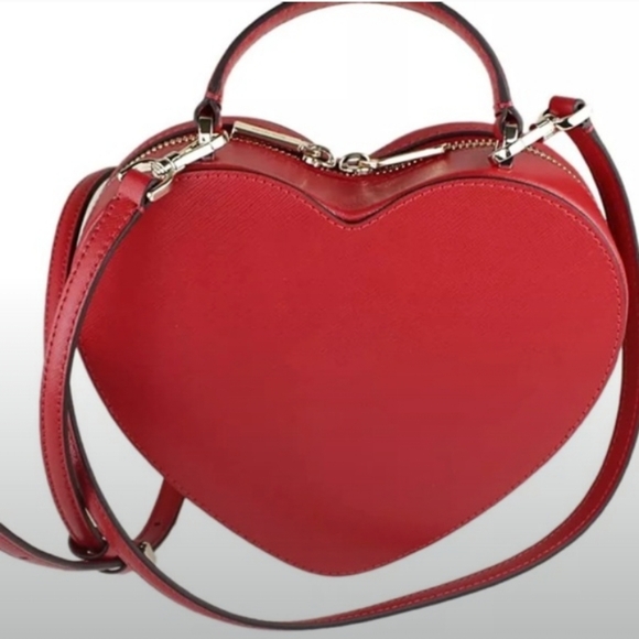 NWT Kate Spade- Love Shack Heart ❤️ Crossbody Handbag (Candied Cherry ❤️ Red ) - Picture 4 of 8